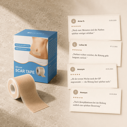 Cesera Narbenpflege-Routine — Silikon-Rolle & Gel